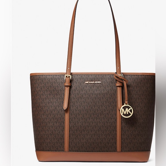 Slightly used no callouts Michael Kors Signature Brown Tote - Picture 1 of 1